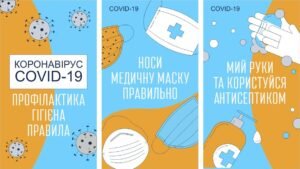 Набір стендів “COVID-19 профілактика, гігієна, правила”