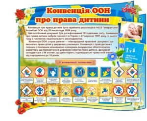 Стенд “Конвенція ООН про права дитини”