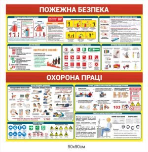 Стенд з пожежної безпеки та охорони праці