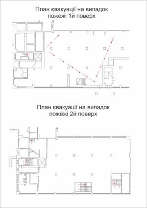 Пластиковий стенд “План евакуації”