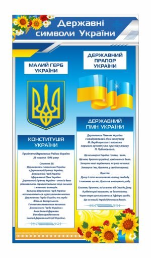 Пластикова панель “Державна символіка”
