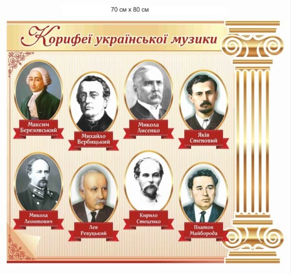 Стенд “Корифеї української музики”