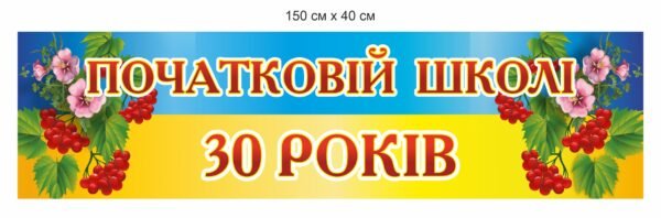 Банер до річниці початкової школи