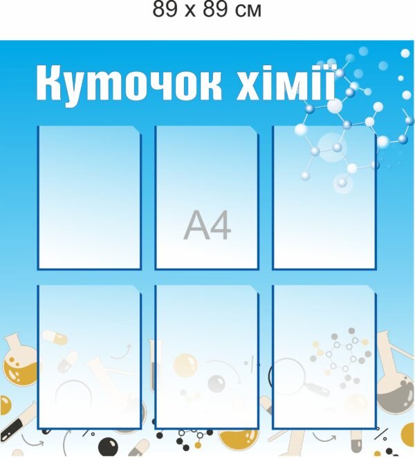 Довідковий стенд “Куточок хімії”