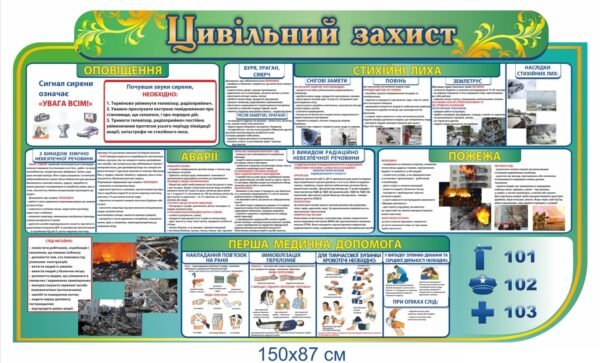 Стенд у фойє “Цивільний захист”