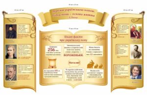 Стенди «Українська мова — духовний скарб народу»