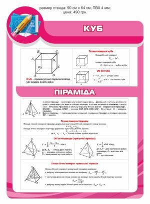 Стенд для кабінету математики “Куб”