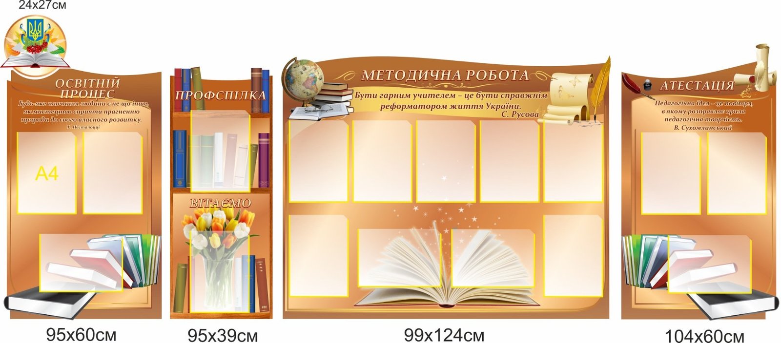 Комплект пластикових стендів "Методична робота"