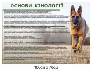 Стенд пластиковий “Основи кінології”