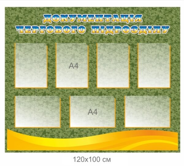 Стенди для військових закладів та підрозділів