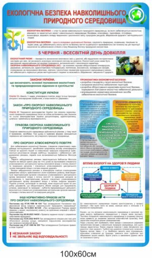 Стенд “Екологічна безпека природнього середовища”