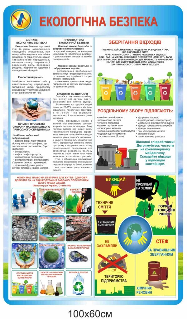 Довідковий стенд “Екологічна безпека”