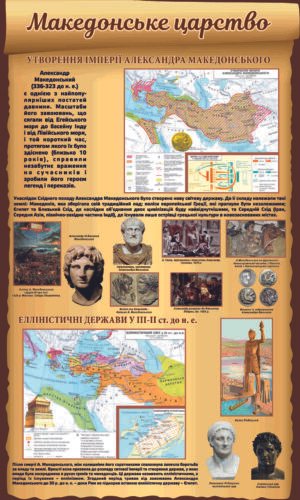Стенд з історії “Македонське царство”