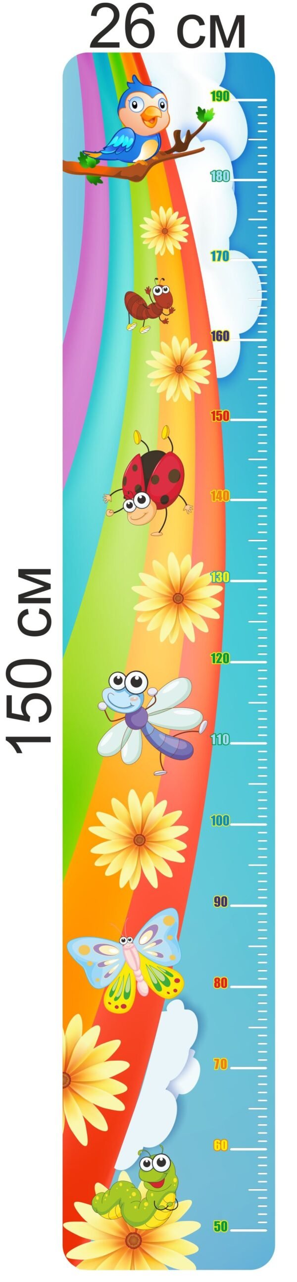 Пластиковий дитячий ростомір