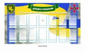 Стенд ля військової частини “Дошка пошани”