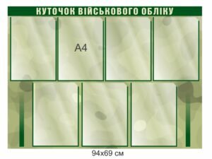 Стенд для інформації  “Військовий облік”