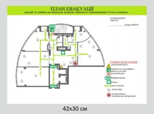 Пластикова панель “План евакуації”