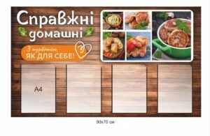 Інфомацйна дошка для кафе