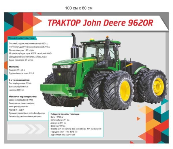 Стенд “Тарактор John Deere 9620R”