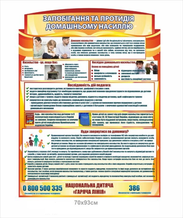 Стенд “Протидія домашньому насиллю”