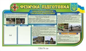 Стенд військовий “Фізична підготовка”