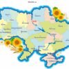 Стенд “Карта україни”