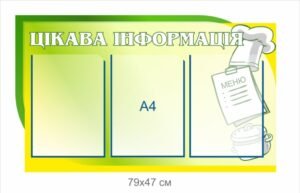 Стенд для їдальні “Цікава інформація”
