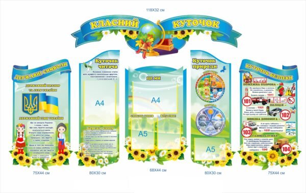 Набір пластикових стендів “Класний куточок”