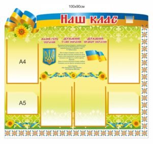 Пластиковий класний куточок “Наш клас”