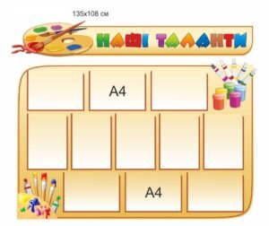 Пластикові стенди “Наші таланти”