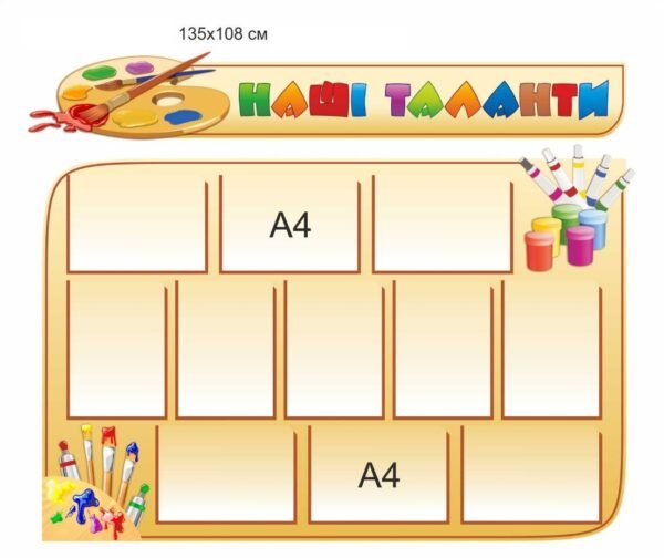 Пластикові стенди “Наші таланти”