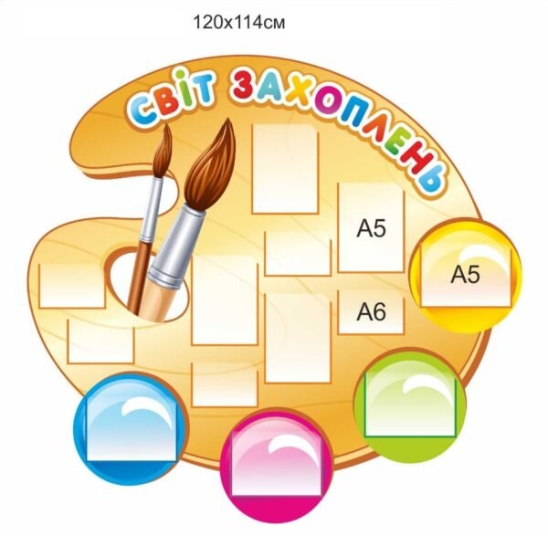 Стенд для НУШ “Світ захоплень”