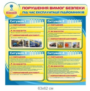 Стенд “Безпека експлуатації підйомників”