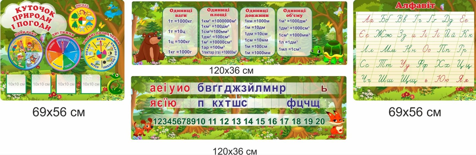 Комплекс стендів для початковї школи НУШ