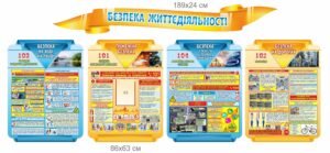 Набір стендів з безпеки життєдіяльності