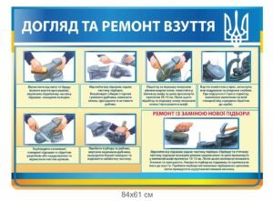 Стенд для військових “Ремонт взуття”