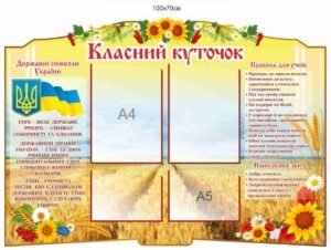 Стенд “Класний куточок” з державними символами