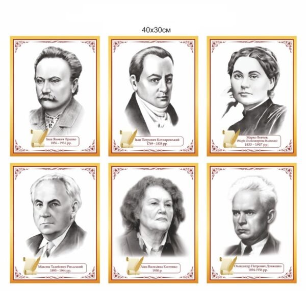 Комплект портретів видатних українців