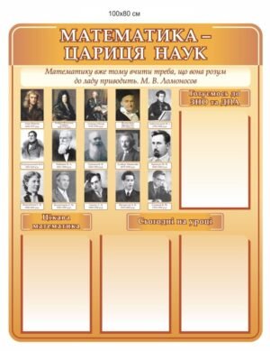 Стенд “Математика – цариця наук”