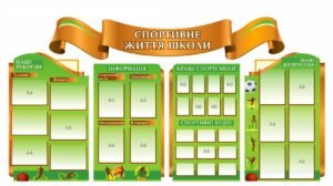 Набір стендів “Спортивне життя школи”