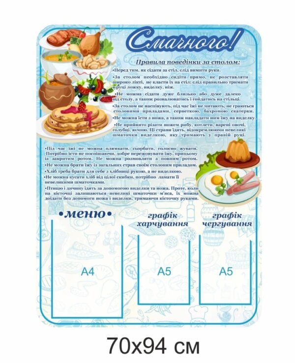 Стенди для їдальні